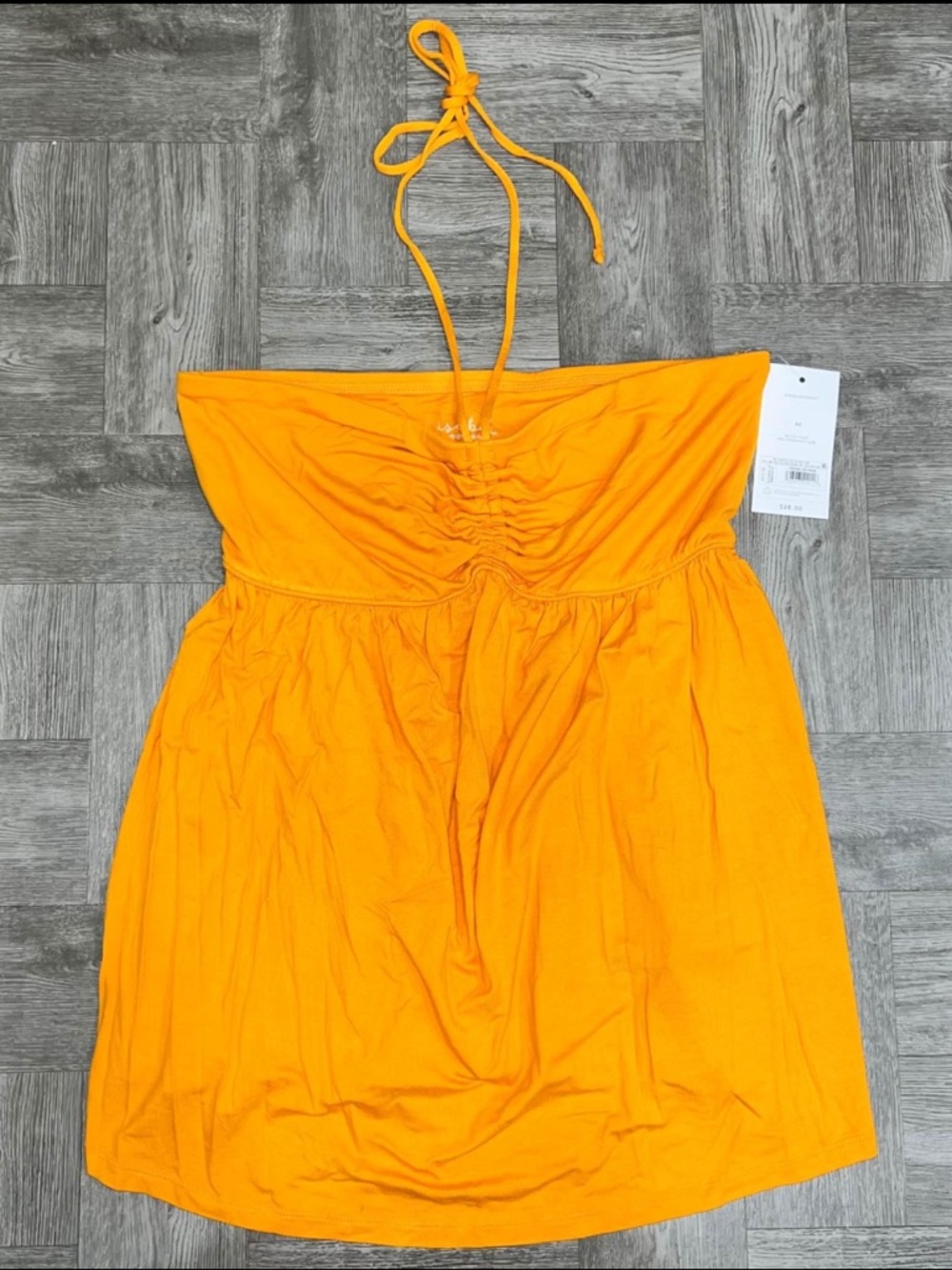 NEW Isabel Maternity Orange Halter Top Size Medium